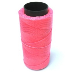 Fil Polyester ciré rose 1mm