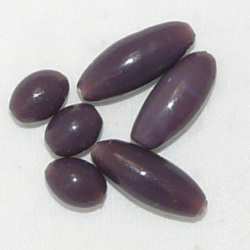 Perle Verre Olive Violet Opaque