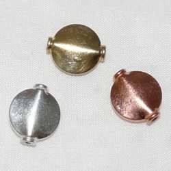 Perles métal Ronde plate