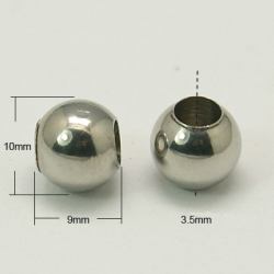 Perle boule Inox 10mm