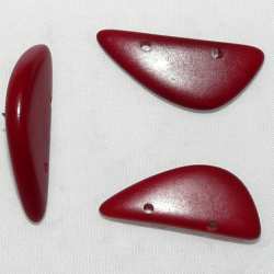 Tagua Perle Fermoir Rouge